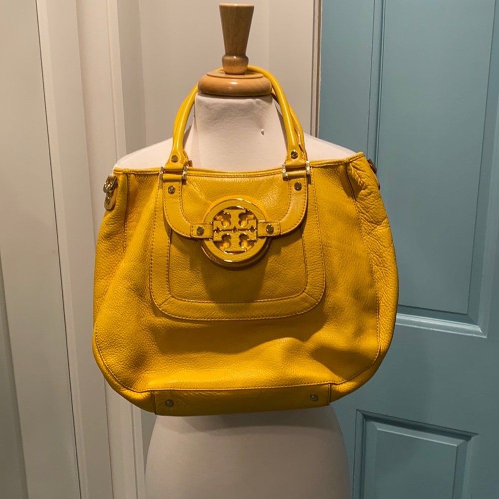 Yellow Tory Burch bag